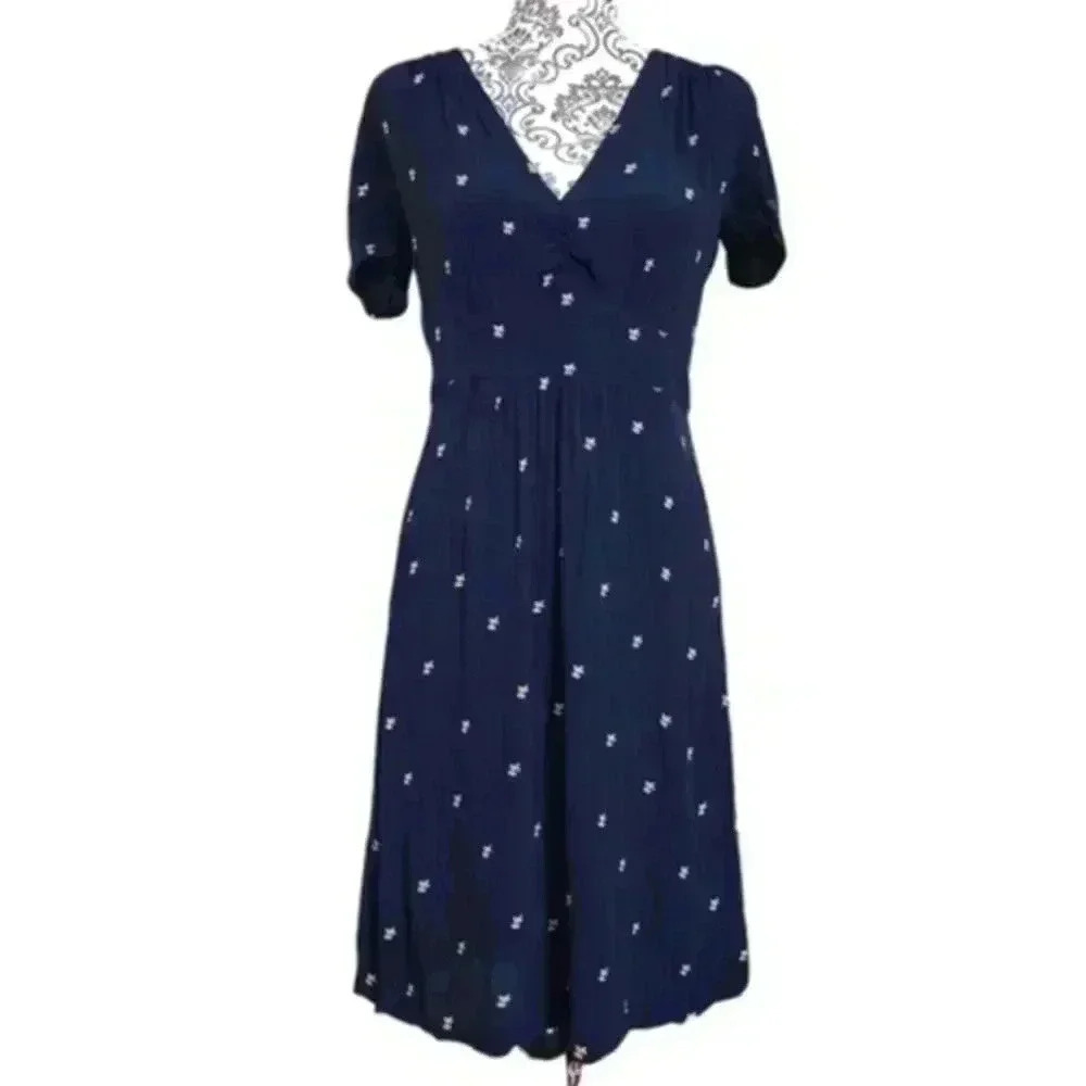 Sessun Babydoll Dress Women Small Floral Romantic Blue Lightweight - Picture 2 of 13
